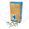Grampa Nro.8 Blanca P/cable Chato (1caja X100unid) Kalop Stg