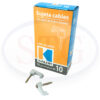 Grampa P/cable Chato Nro.10 X50unids. Blanca Kalop - Stg