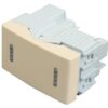 Interruptor Doble Combinado Negro 1/2 Tecla Kalop - Stg
