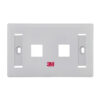 Faceplate Doble P/colocar 2 Jacks Hembras - 3m