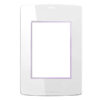 Tapa Bi-material Silight 4 Modulos Violetta - Stg