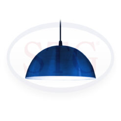 Colgante Ch. 1/2 Esfera Ø240 1L Celeste S.Justo