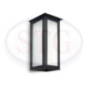 Farol D/Pared 1Luz P/BEsmer Negro SJusto