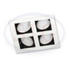 Spot 4 Luces Gu10 AceroSan Justo
