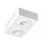 Plafon Rectan 2L Moviles Blanc17x28 Gu10 SJusto