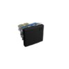 Interruptor Llave De Luz Medio Teclon C/neon Teclastar Gris