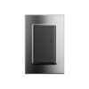 Tapa Llave De Luz Teclastar Linea Quadra Acero Satinado Stg