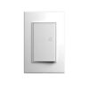 Tapa Llave De Luz Teclastar Linea Quadra Blanco Satinado Stg
