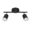 Aplique Joris Ii Metal GU10x2 Negr Leuk h:165mm B:305mm