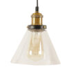 Colgante Lyris Vidrio E27 Cu Brill Leuk h:190mm D:175mm