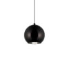 Tom Dixon I Metal/Vidrio Negro Leuk D:150mm E27