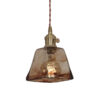 Colgante Lalu Vid/Alum E27 Ambar Leuk D:105mm h:100mm