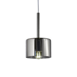 Colgante Bios Fat Gris Vidrio E27 Leuk h:250mm D:140mm