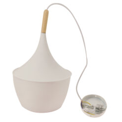 Colgante Beat Fat Alum E27 Bl-Mate Leuk h:300mm D:230mm