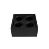 Plaf Aplicar Cardanico Ar111X4 Negro Macroled