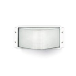 Tortuga Aluminio Rectangular Lisa E27 Blanco Felix I - 180º Ilum.