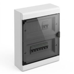 Caja Plástica Interior con Riel Din de Superficie 18 Módulos 318x235x96mm