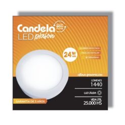 Panel Aplicar Redondo Calido 24 W. Candela