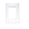 Tapa/Bastidor 5X10 3 Modulos Jeluz Blanco Verona