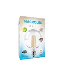 Bulbo G125 Filamento Mac 8W E27 Frio Dim