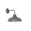 Aplique Pared Chapa Cono 31cm Gris pl/Oro C/barral