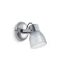 Aplique 1 Luz Base Red Radio Plata Tul Polic Inte