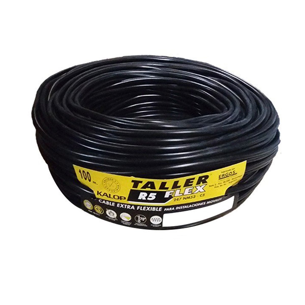 Rollo Tipo Taller 2 x 2,5mm Kalop Negro