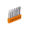 Juego 7 Puntas Torx Tamper Largo: 50 mm - Truper