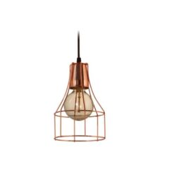 Colgante 1L Jaula Botella Mini Ø13 C/Floron Ø11cm Oxida