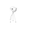 Lampara De Mesa Tripode Metal E27 Blanco Micro