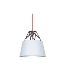 Colgante Ble Aluminio/Metal E27 Bl Leuk h:210mm D:300mm