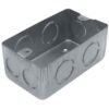 Caja De Embutir Rectangular Galvanizada AG Pack x10