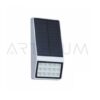 Luminaria Led Solar Kasius Negro C/Sensor Movimiento