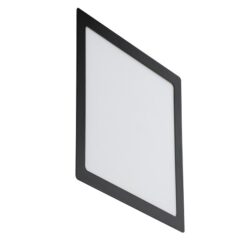 Panel Embutir Cuadrado Neutro 12 W. Trefi Negr