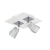 Aplique G-9 2 L Cuad 22X22 Cube Blanco Sj Ilum