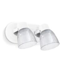 Aplique 2 Luz Base Oval Rad Bl Tul Polic Interm