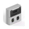 Caja IP65 P/12 Polos DIN 1 Mod P/2 Tomas Encap Gris