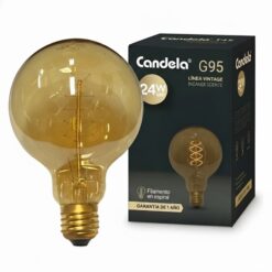 Lampara Incandescente G95 24W Candela